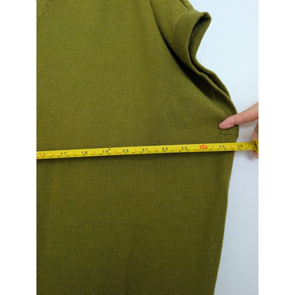 Eileen Fisher Merino Wool Italian Yarn V Neck Longline Sweater Tunic Vest Sz M - Picture 4 of 16